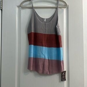 New with tags knit striped tank top